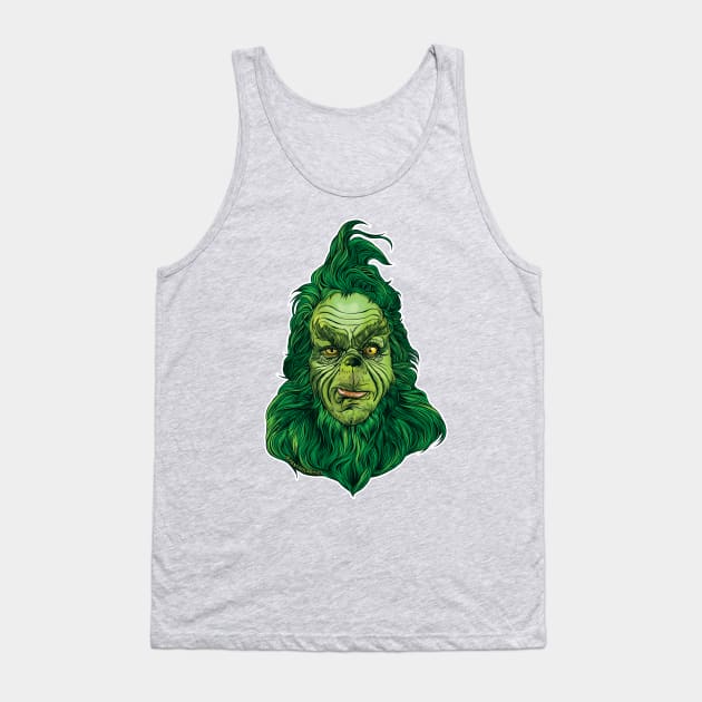 He's a Mean One! Tank Top by pentoolarts